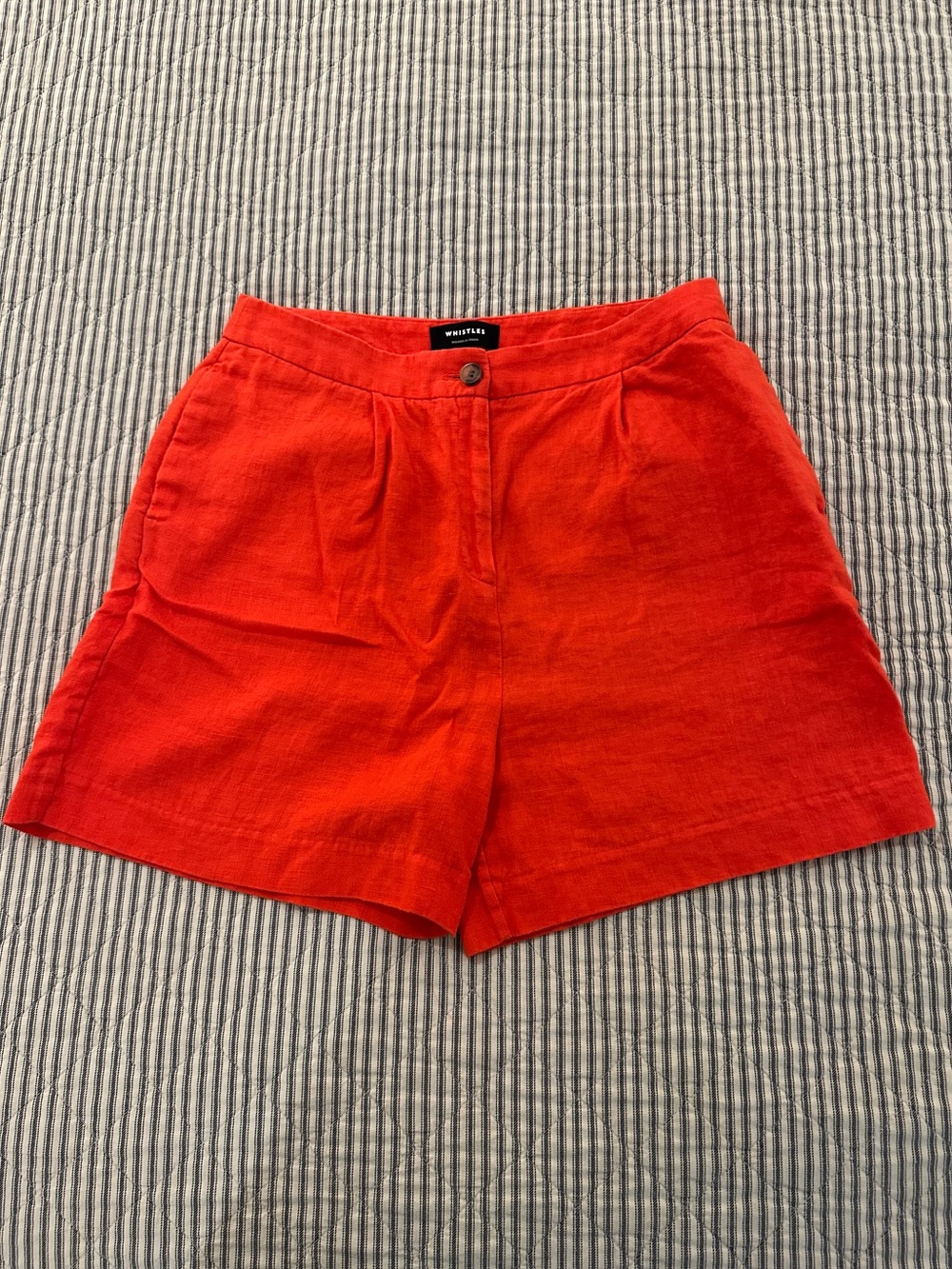 Whistles Tara Formal Linen Shorts UK 12 US 8